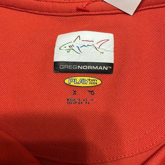Greg Norman Golf Polo Men’s Dri Fit Polo XL Orange Dri Fit Shirt great condition - Picture 3 of 5